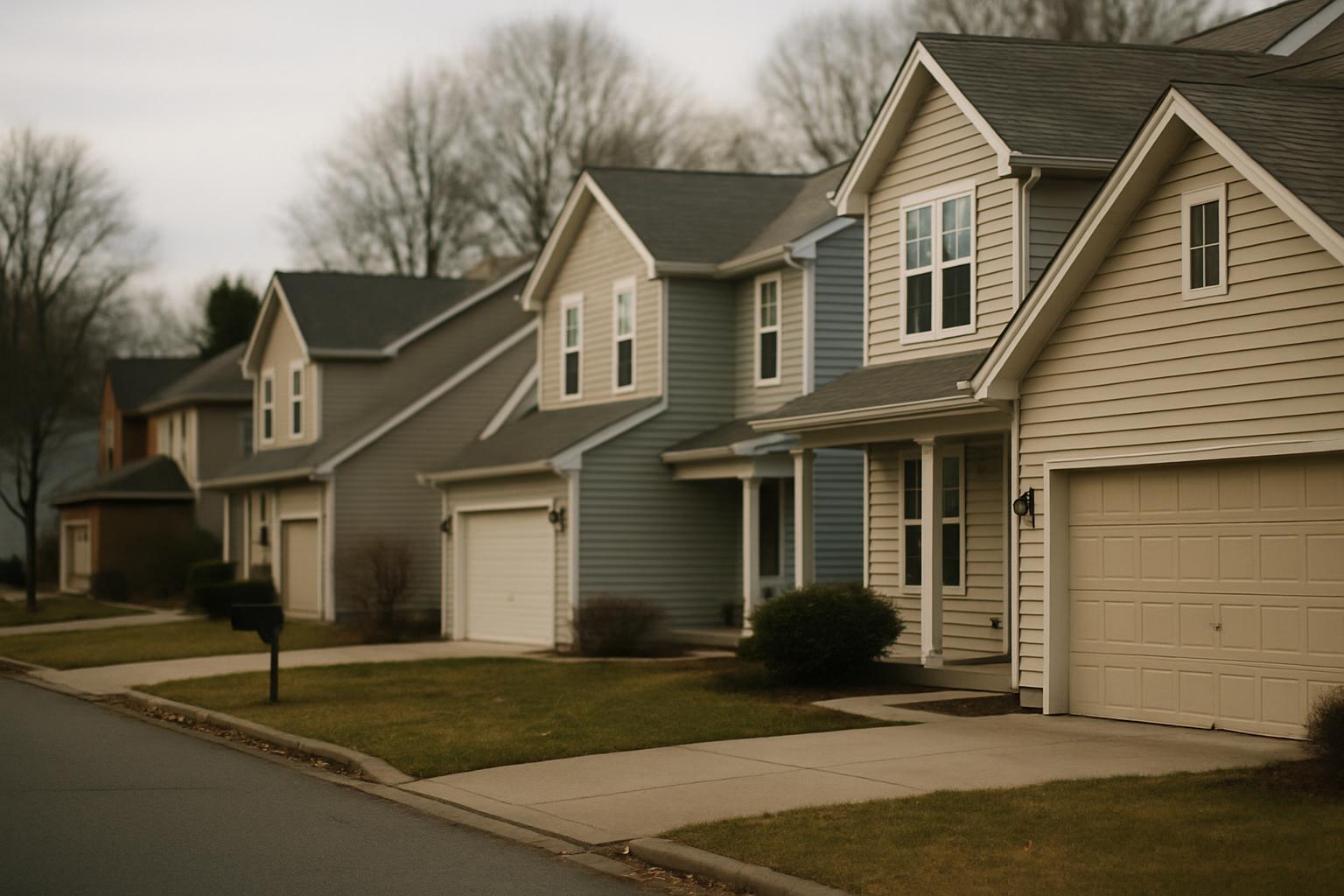 A suburban community of homes managed by an HOA.